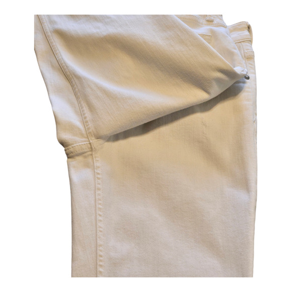 Pilcro and the Letterpress Jeans Womens 28 White High Rise Bootcut Casual Grunge - Picture 7 of 15
